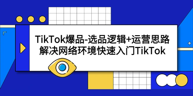 图片[1]-TikTok爆品-选品逻辑+运营思路：解决网络环境快速入门TikTok-臭虾米项目网