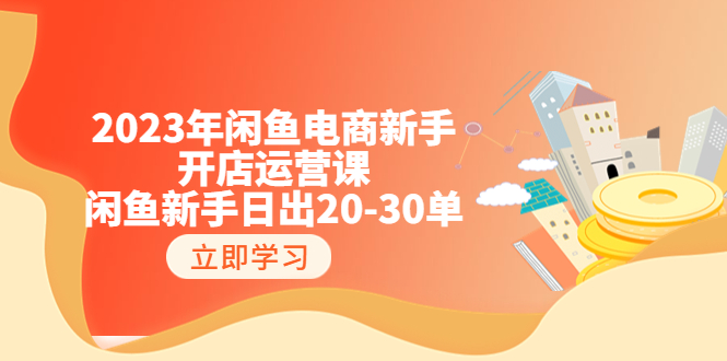 2023年闲鱼电商新手开店运营课：闲鱼新手日出20-30单（18节-实战干货）-臭虾米项目网