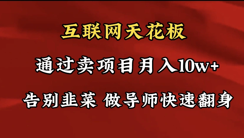 图片[1]-导师训练营互联网的天花板，让你告别韭菜，通过卖项目月入10w+-臭虾米项目网