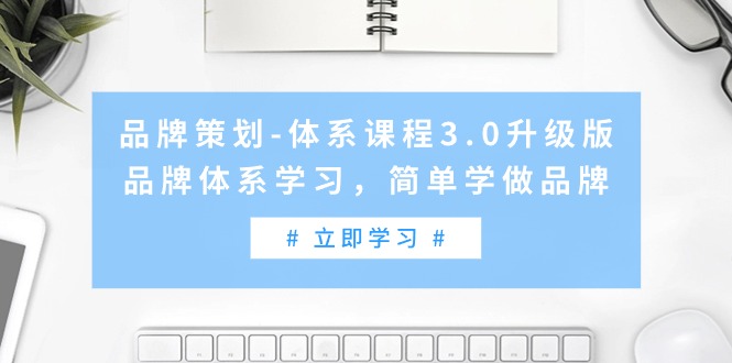 品牌策划-体系课程3.0升级版，品牌体系学习，简单学做品牌（高清无水印）-臭虾米项目网