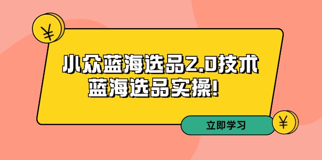 深度解析：拼多多培训第33期小众蓝海选品2.0技术及实操方法-臭虾米项目网