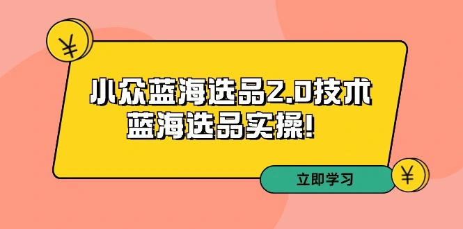 图片[1]-深度解析：拼多多培训第33期小众蓝海选品2.0技术及实操方法-臭虾米项目网