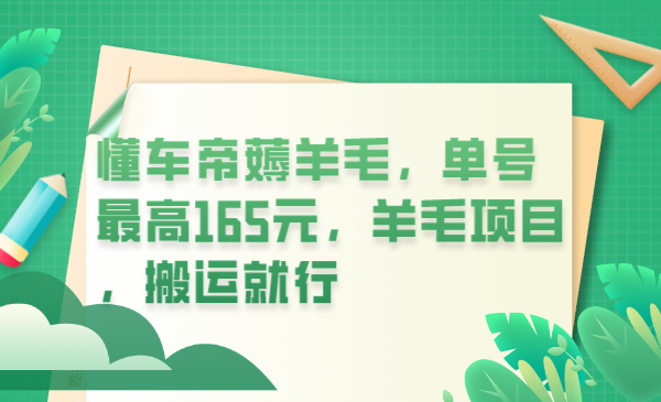 懂车帝大放水！单号狂领165元羊毛，轻松上手-臭虾米项目网