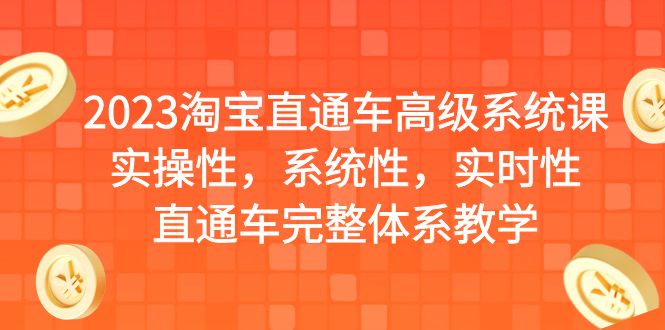 2023年淘宝直通车高级系统课程：全方位实操、体系化教学-臭虾米项目网