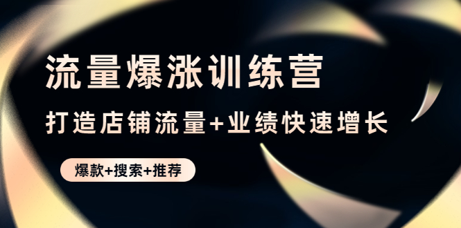 打造店铺爆款与持续流量增长的秘籍：流量爆涨训练营详解-臭虾米项目网