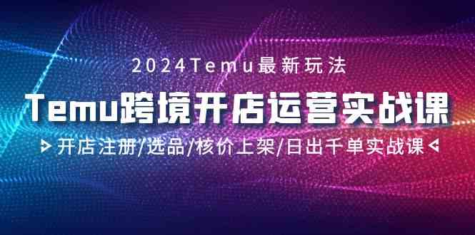 掌握跨境电商运营实战技巧：2024Temu开店全攻略-臭虾米项目网