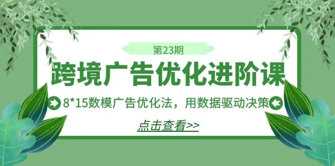 图片[1]-精益广告优化策略：数据驱动决策的跨境广告进阶课程解析-臭虾米项目网