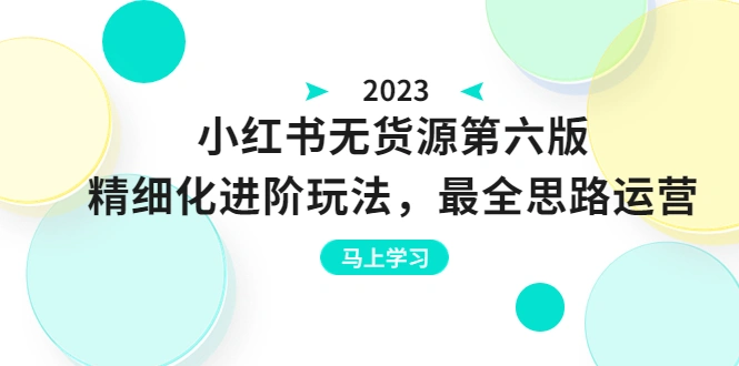 图片[1]-解锁小红书电商新思路：精细化进阶玩法全揭秘-臭虾米项目网