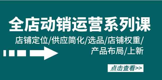 打造卓越店铺运营：全方位解析店铺定位、供应链精简、产品选品与布局、权重提升及上新策略。-臭虾米项目网