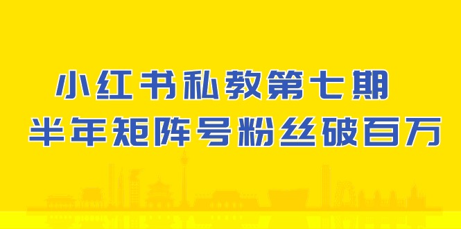 (10650期）小红书私教第七期，小红书90天涨粉18w，1周涨粉破万半年矩阵号粉丝破百万-臭虾米项目网