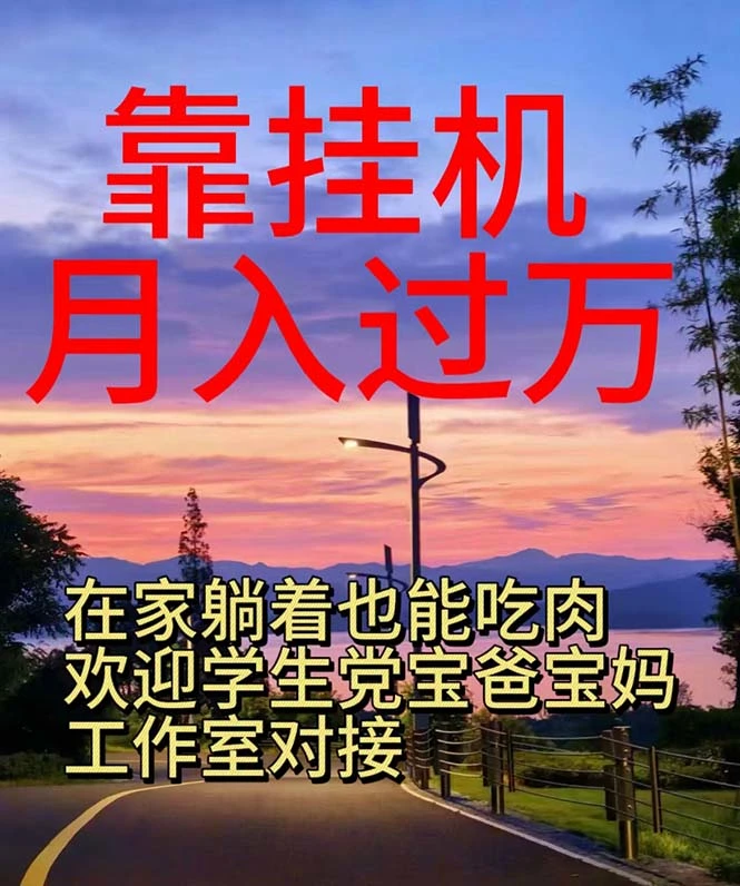 挂机自动赚钱项目，适合宝爸宝妈和学生党