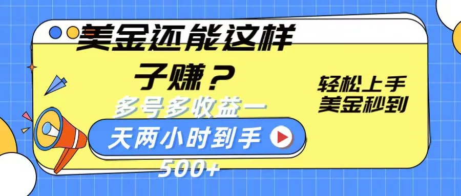 美金新玩法：轻松上手，实现多账号收益的实用技巧