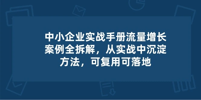 中小企业实操手册：成功流量增长案例解析