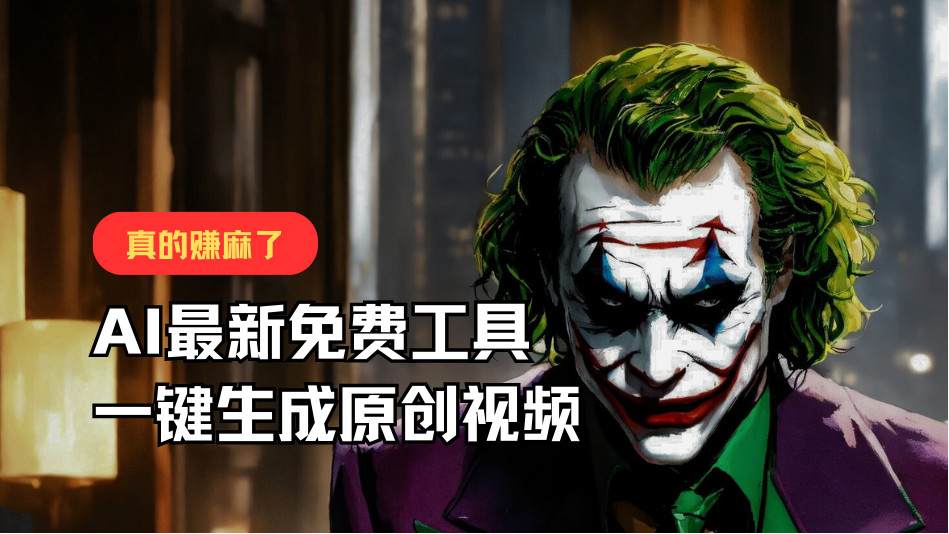 最新免费AI工具，一键生成原创视频，佛系搬运，轻松月入10000 ！-臭虾米项目网